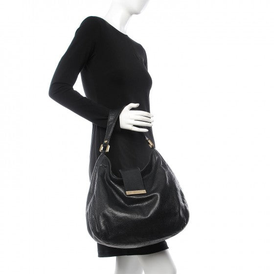 Gucci Guccissima Large New Ladies Web Hobo Black 2 of 20
