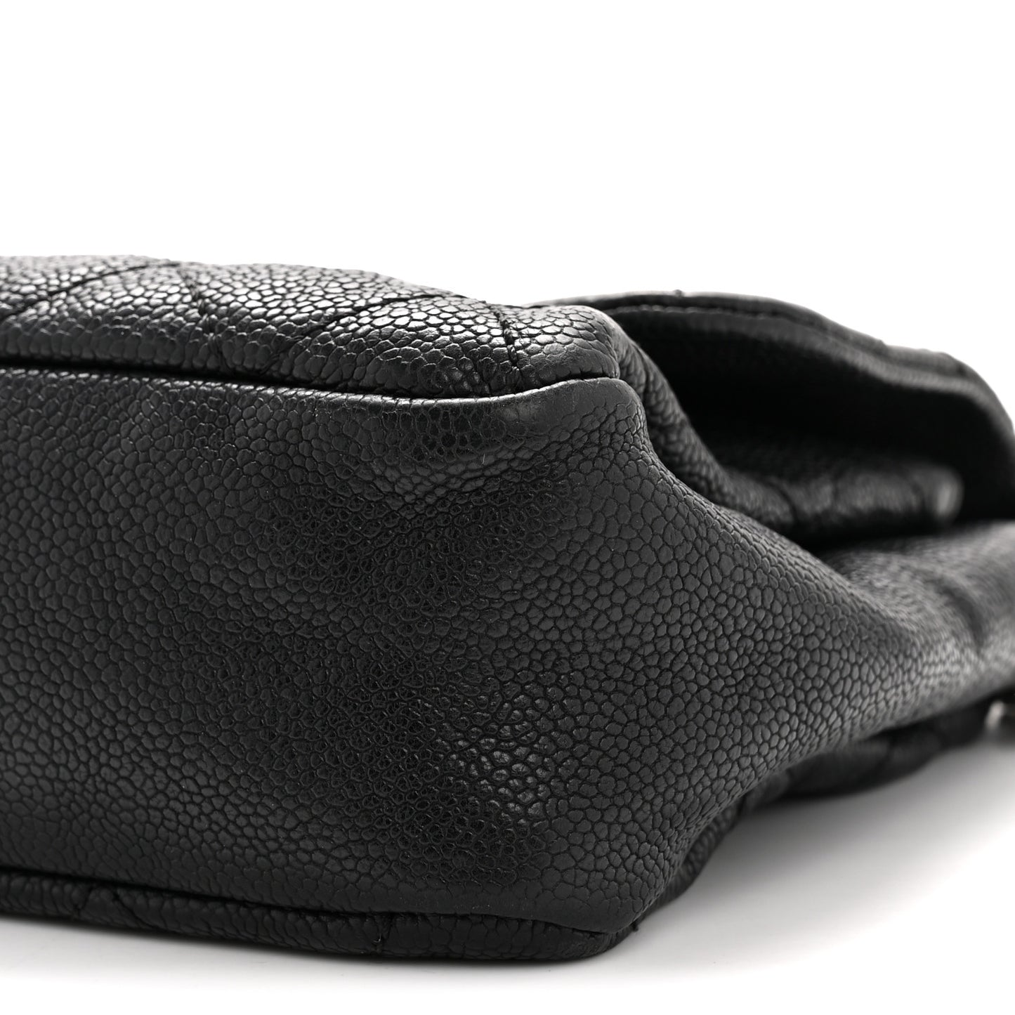Caviar Quilted Medium Simply CC Flap Black
