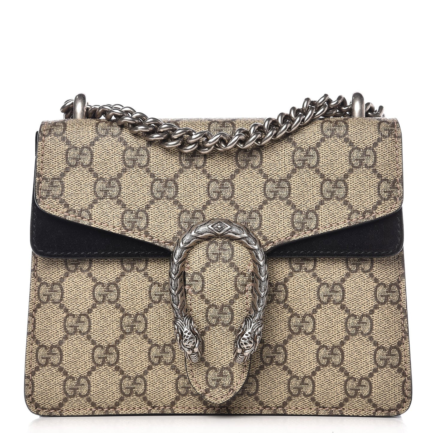 GG Supreme Monogram Mini Dionysus Shoulder Bag Black