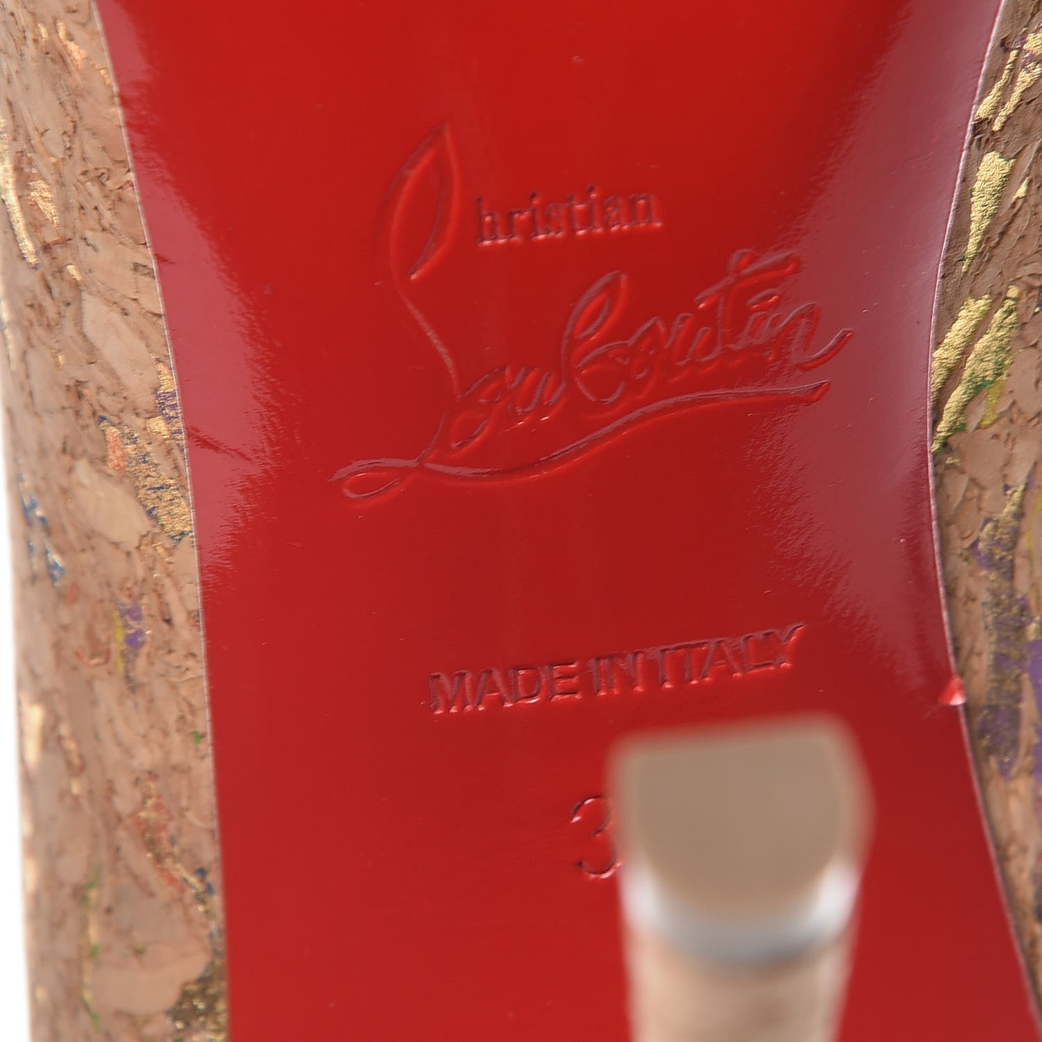 Christian Louboutin Liege Lame Decoltish 100 Pumps 36 Multicolor 7 of 10