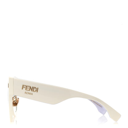 Fendi Acetate FF Sunglasses FF 0434/G/S White Gold 3 of 8