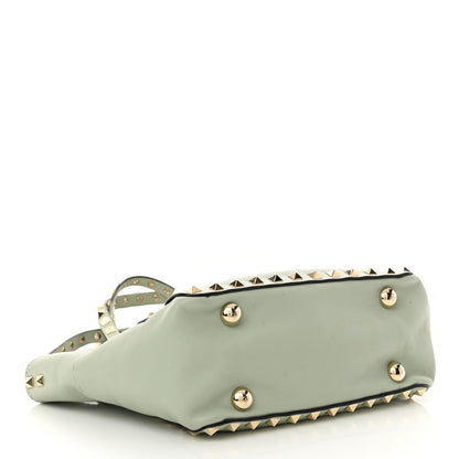 Valentino Garavani Vitello Mini Rockstud Tote Green Tea Sorbet 4 of 10