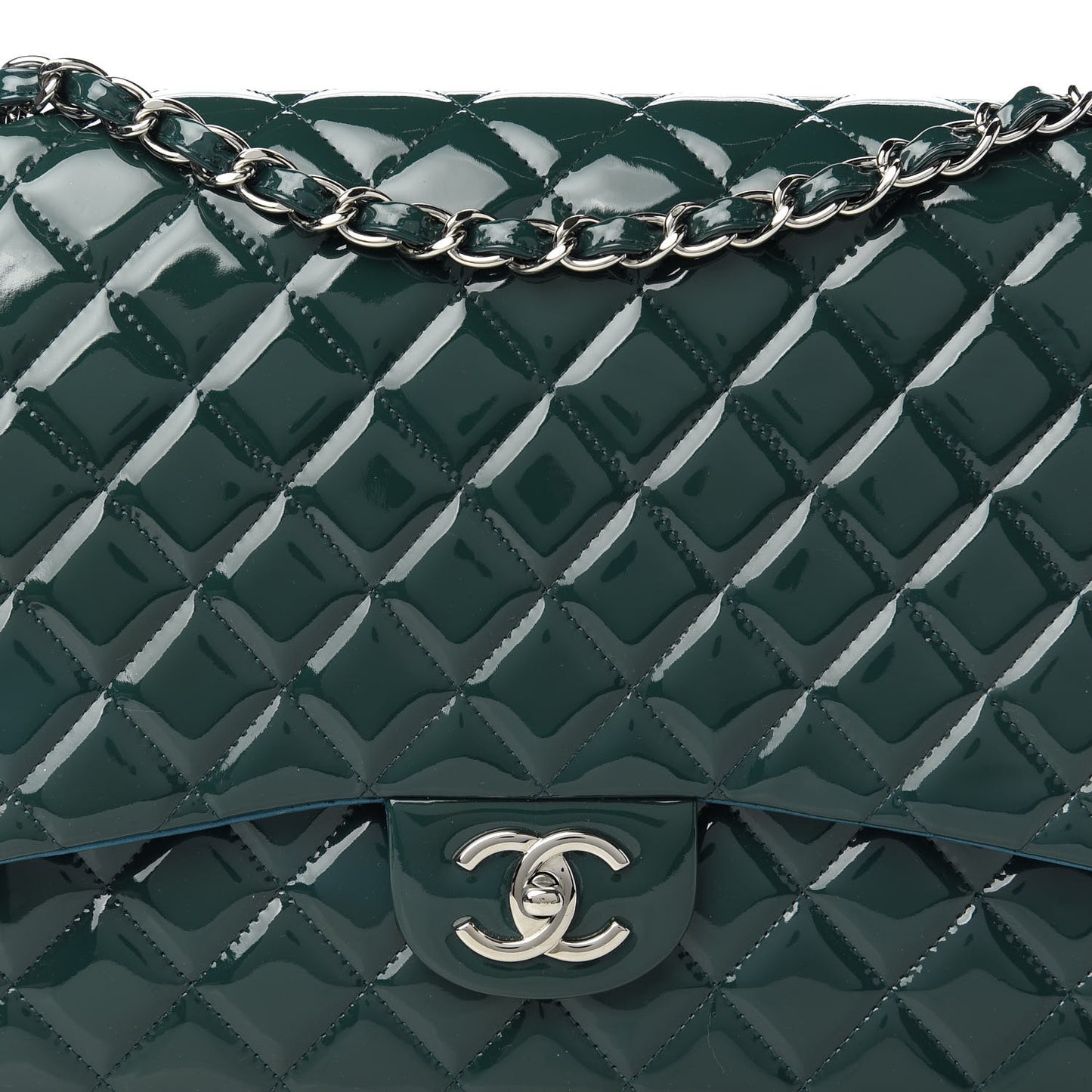 Patent Maxi Double Flap Turquoise