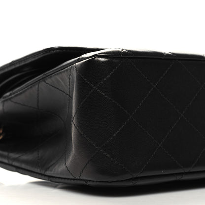 Chanel Lambskin Quilted Medium Double Flap Black 9 of 12