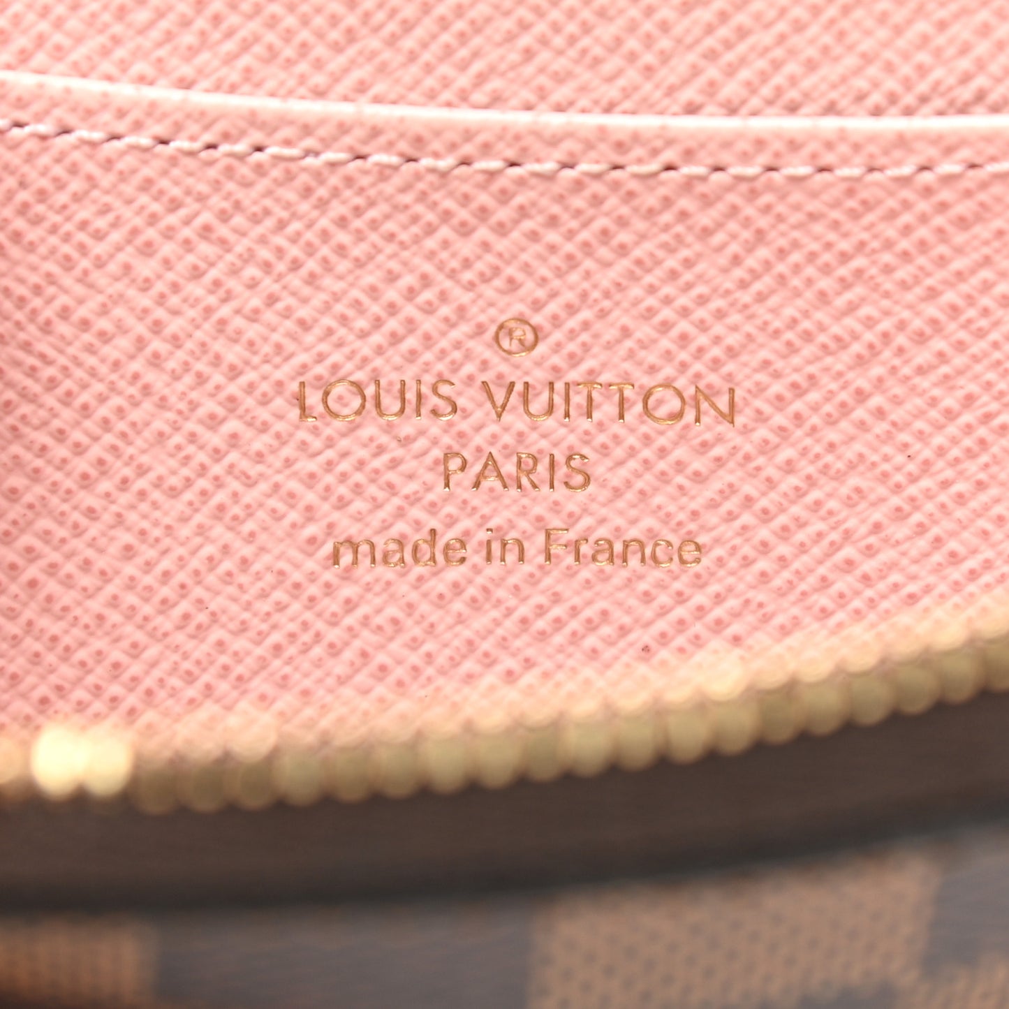 Damier Ebene Zippy Coin Purse Rose Ballerine