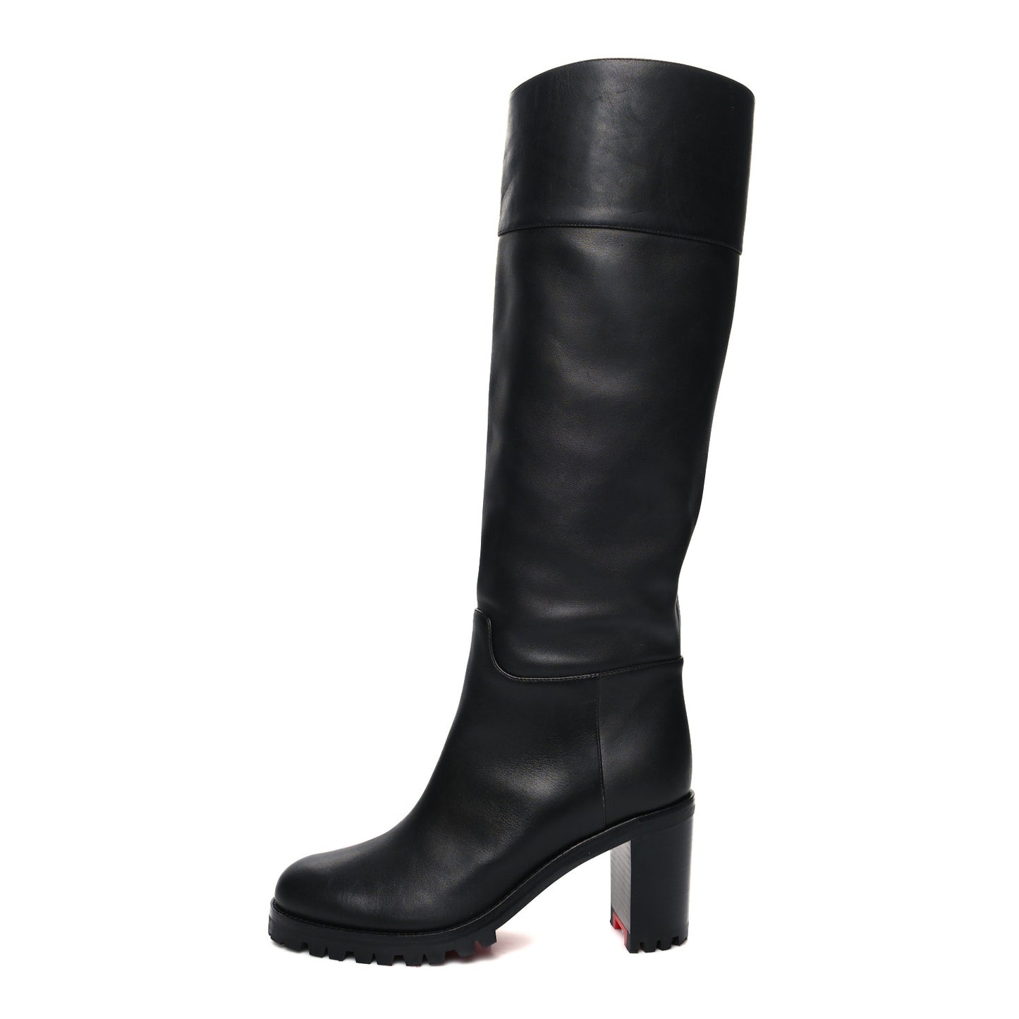 Calfskin Kari Lug 70 Boots 36 Black