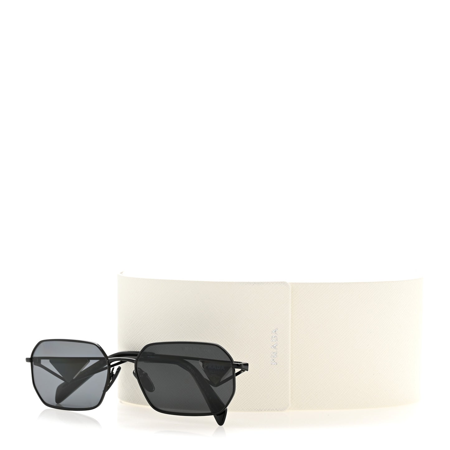 Metal Symbole Triangle Logo Sunglasses SPR A51 Black