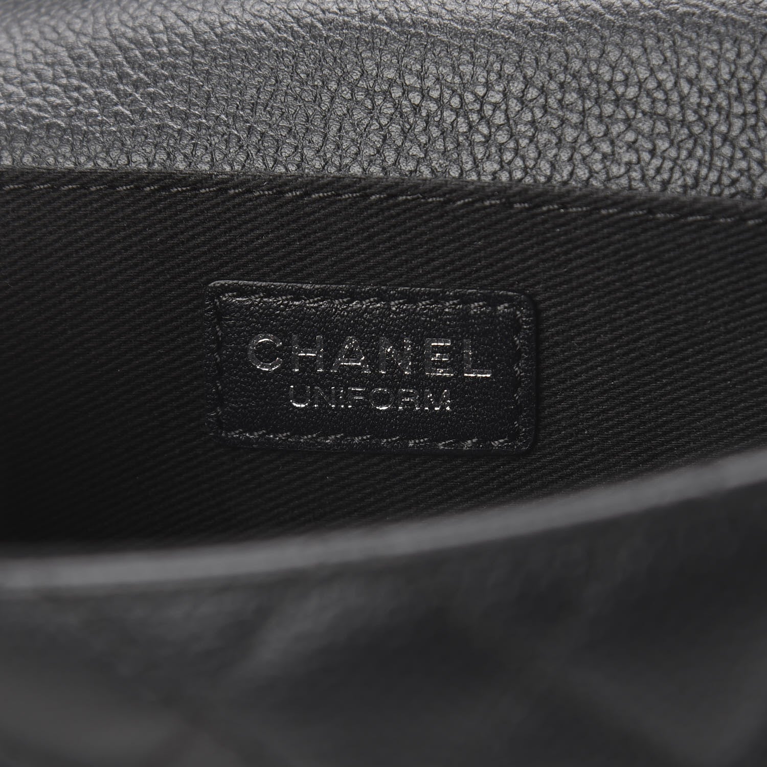 Chanel Grained Calfskin Quilted 2.55 Reissue Flap Belt Bag Clutch Black 9 of 10