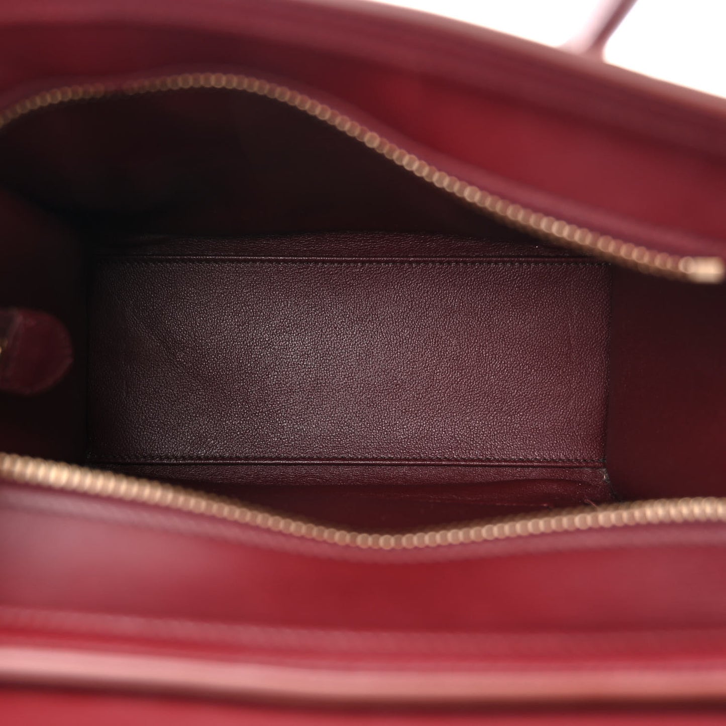 Baby Grained Calfskin Nubuck Nano Tri-Color Luggage Vermillion