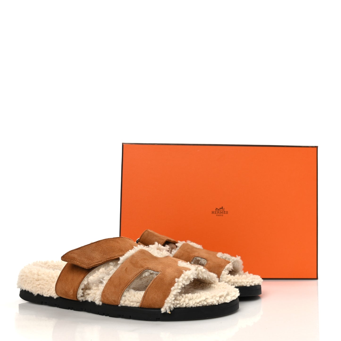 Suede Goatskin Woolskin Womens Chypre Sandals 38 Naturel Ecru