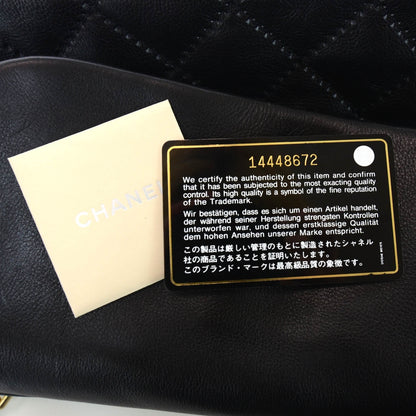 Chanel Calfskin Quilted Retro Chain Flap Black 11 of 11