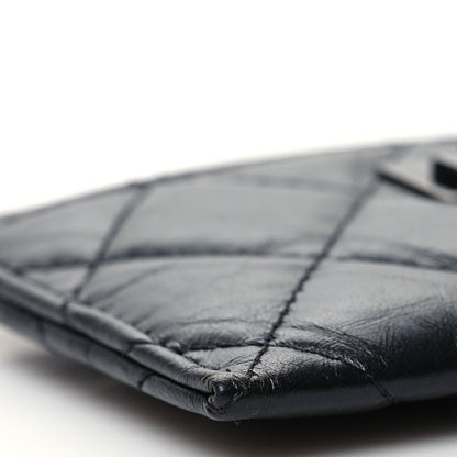 Chanel Aged Calfskin Quilted Reissue Card Holder Black 10 of 11