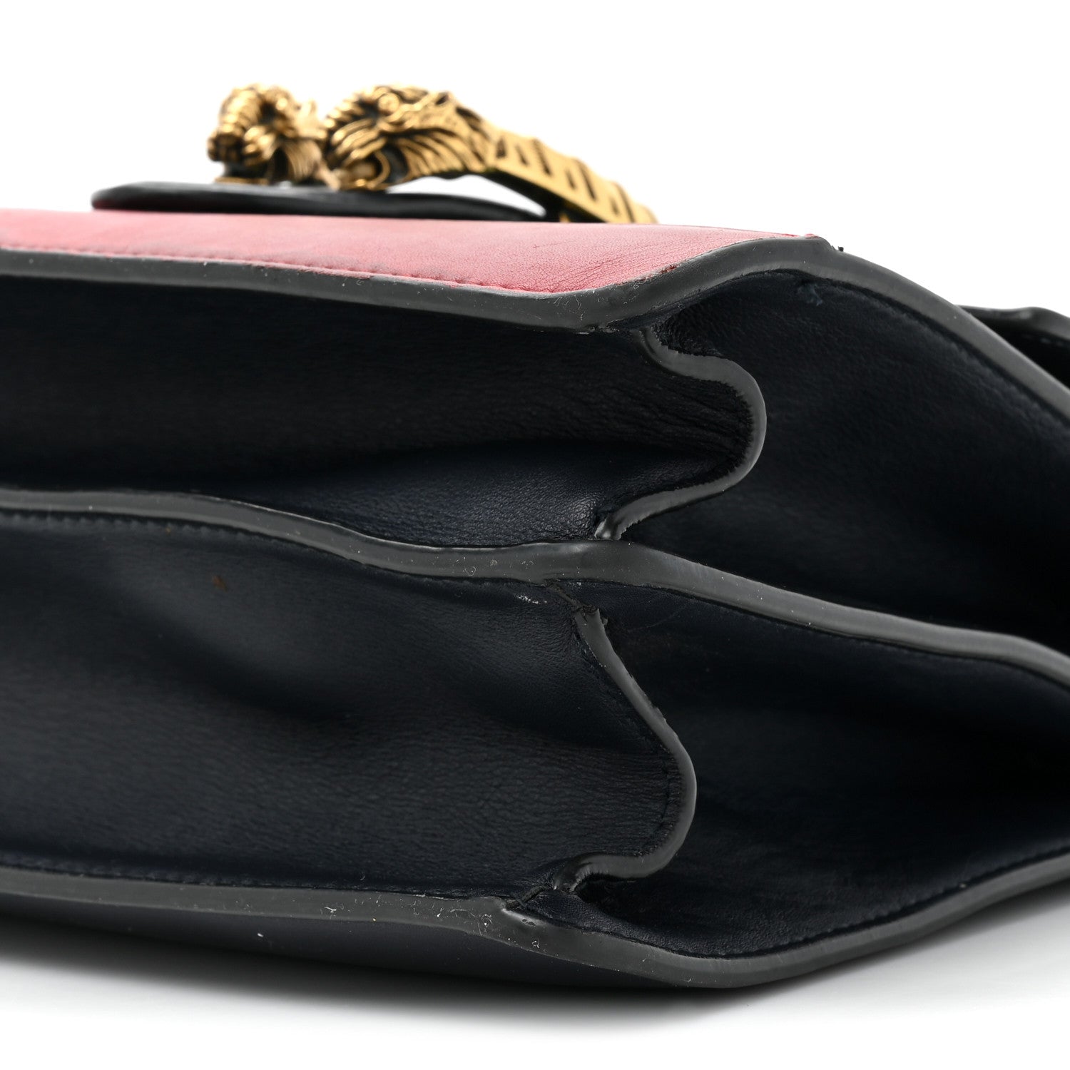 Gucci Moon Calfskin Bamboo Web Medium Dionysus Top Handle Bag Blue Emerald Hibiscus Red 10 of 20