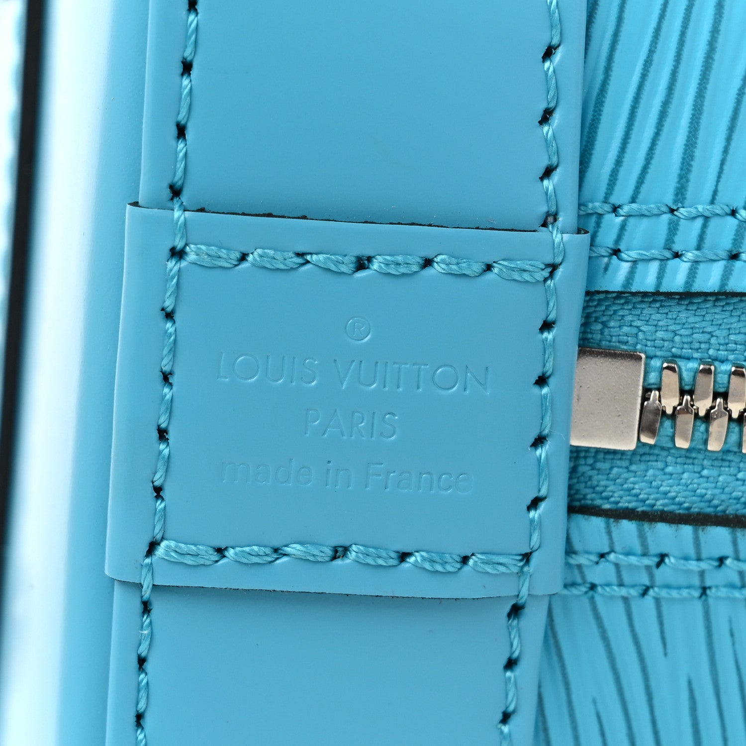 Louis Vuitton Epi Jacquard Alma BB Turquoise 6 of 7