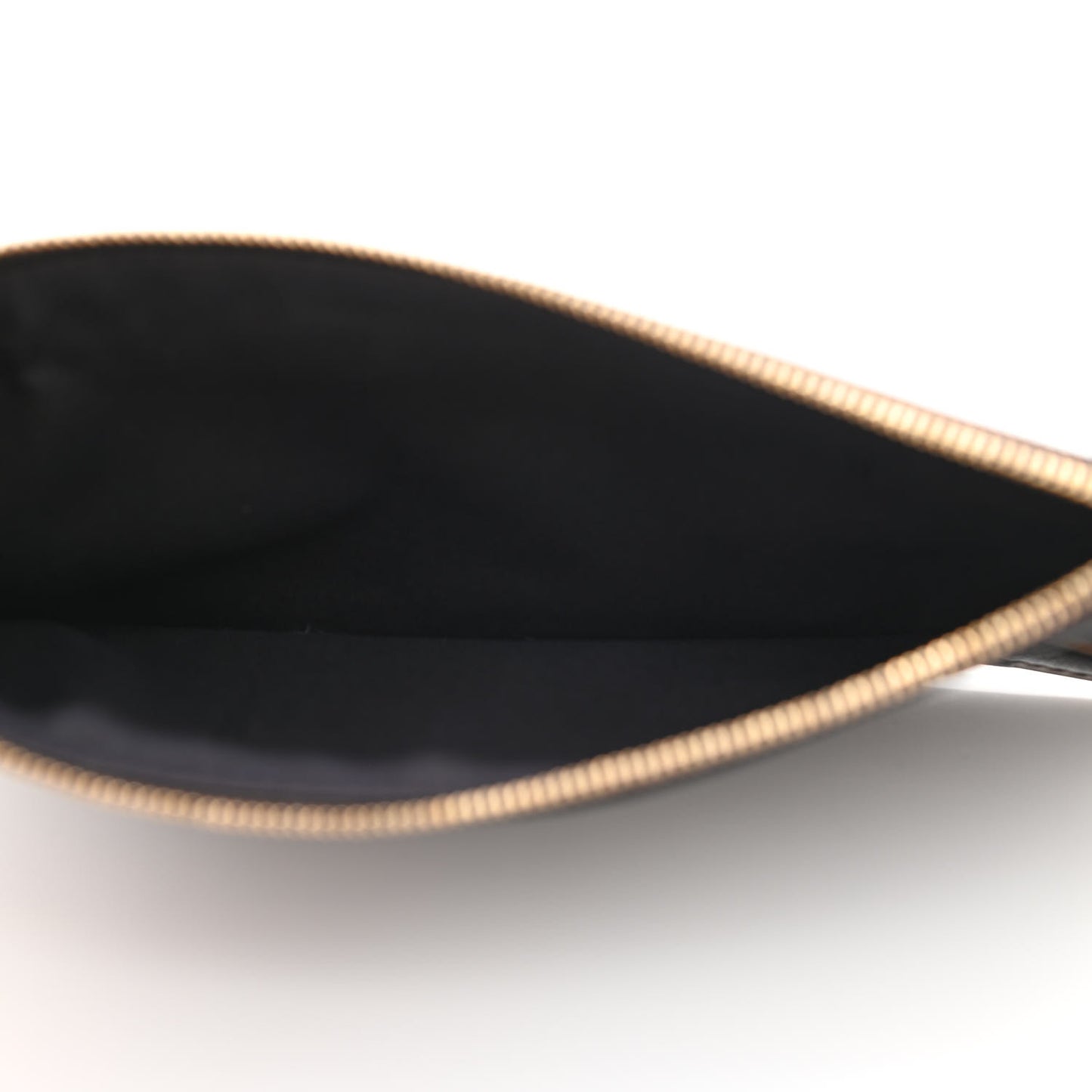 Vitello Soft F is Fendi Bi-Color FF 1974 Embossed Envelope Wallet On Chain with Pouches Maya Black