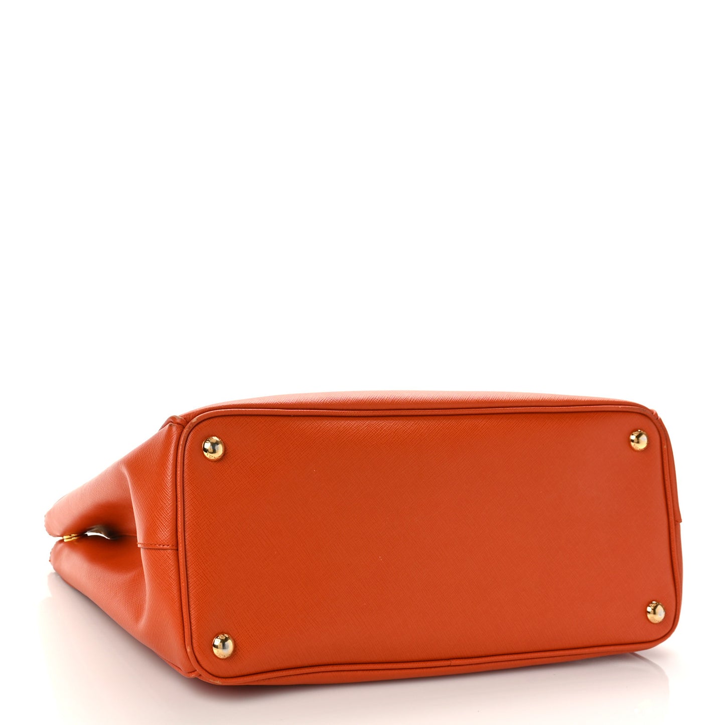 Saffiano Medium Galleria Double Zip Tote Papaya