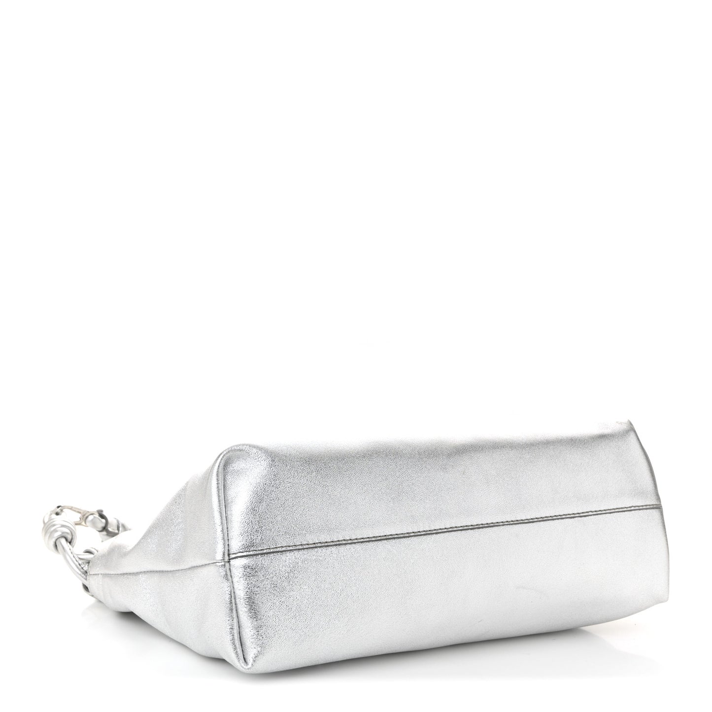 Metallic Nappa Donut Chain Flamenco Knot Silver