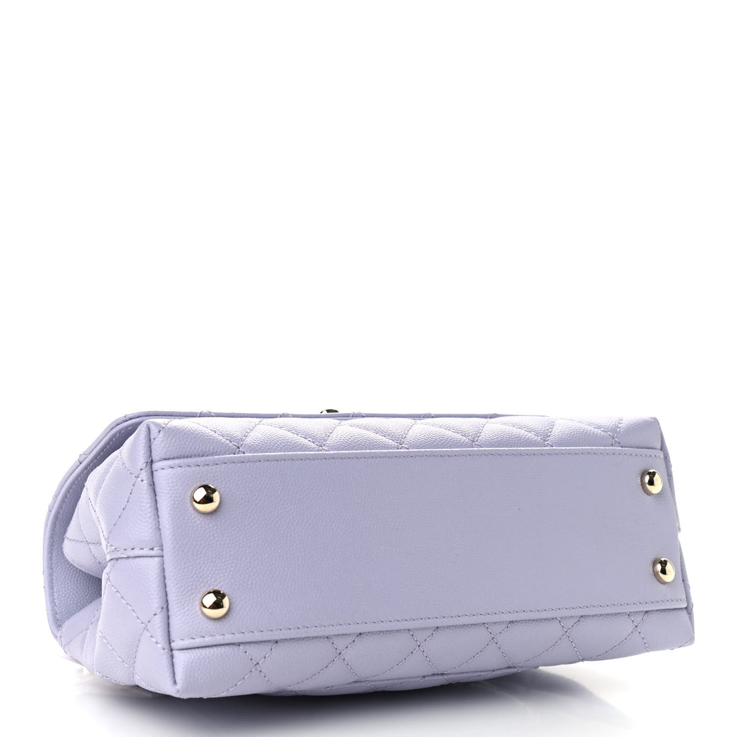 Caviar Quilted Mini Coco Handle Flap Light Purple