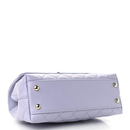Chanel Caviar Quilted Mini Coco Handle Flap Light Purple 4 of 9
