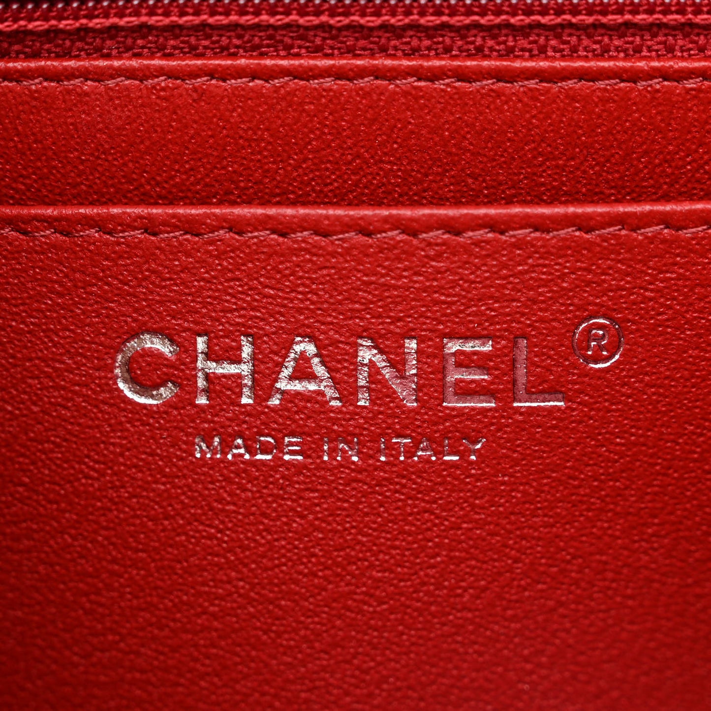 Lambskin Quilted Mini Square Flap Dark Red