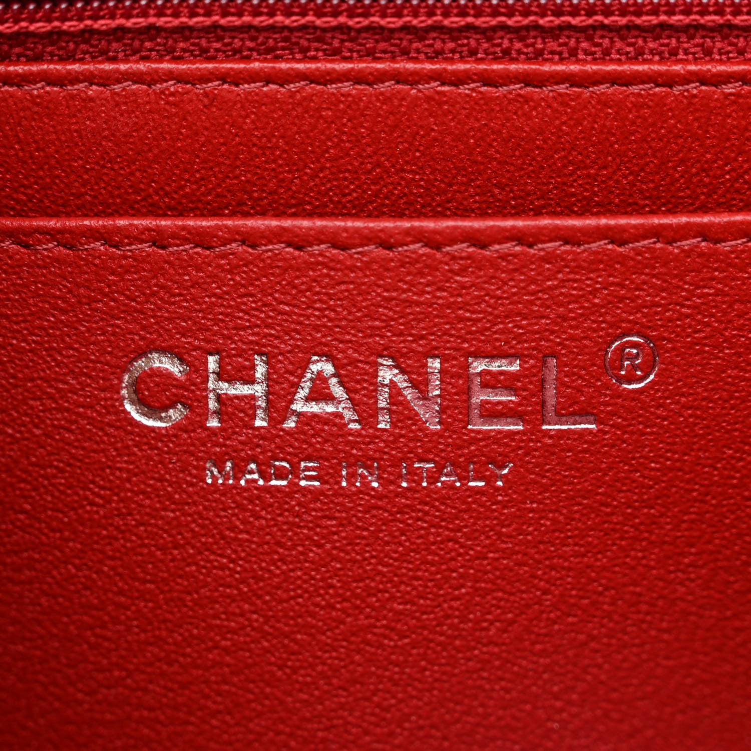 Chanel Lambskin Quilted Mini Square Flap Dark Red 6 of 10