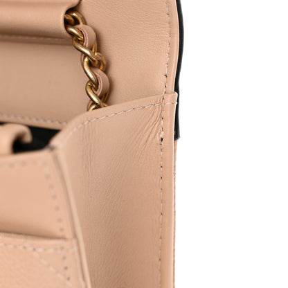 Chanel Caviar Quilted CC Filigree Wallet On Chain WOC Beige Black 12 of 12