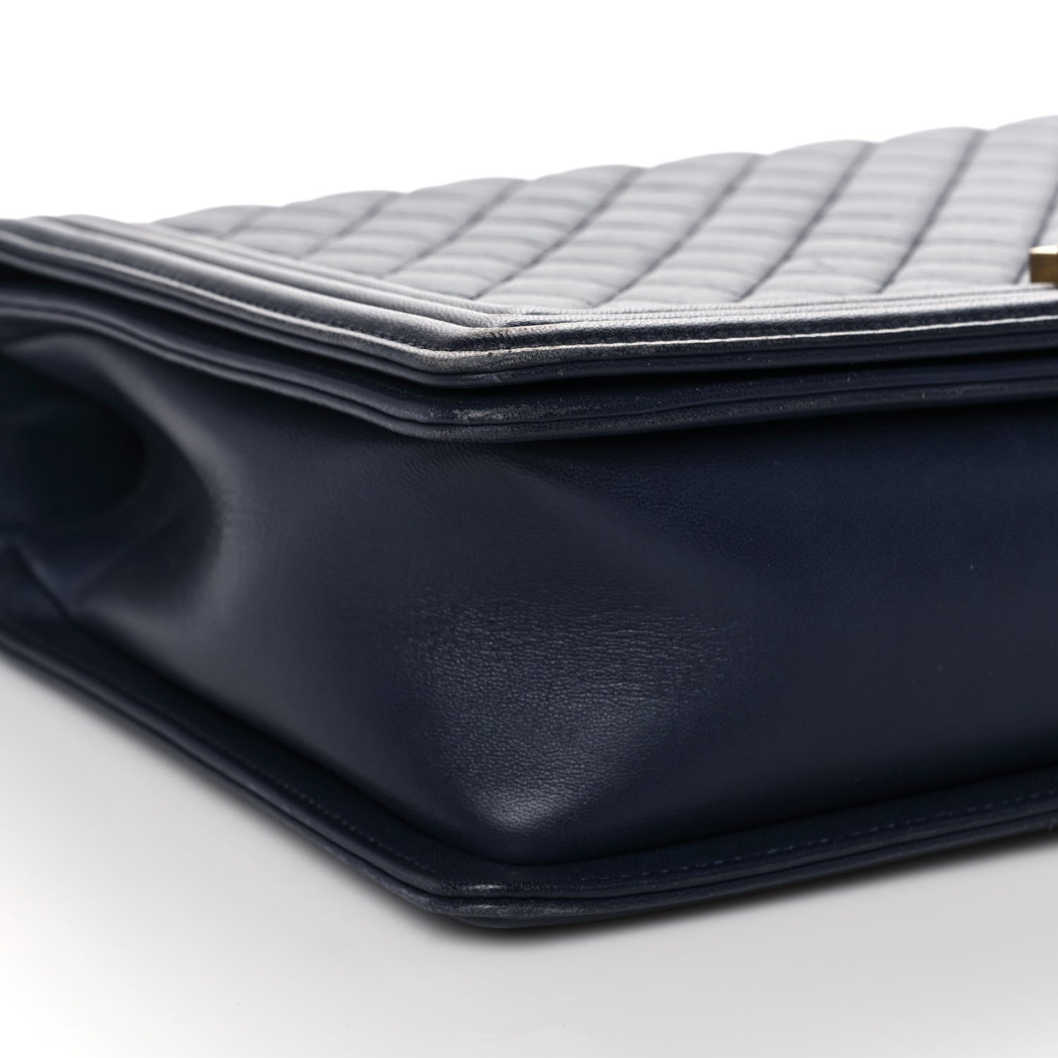 Chanel Lambskin Quilted Large Boy Flap Navy 8 of 10