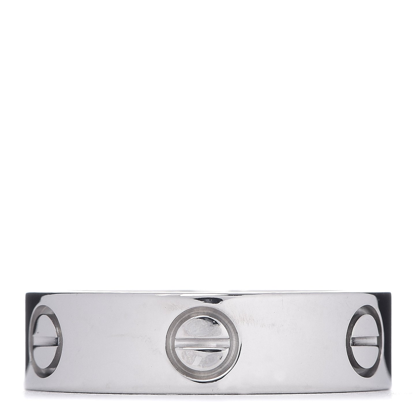 18K White Gold 5.5mm LOVE Ring 56 7.75