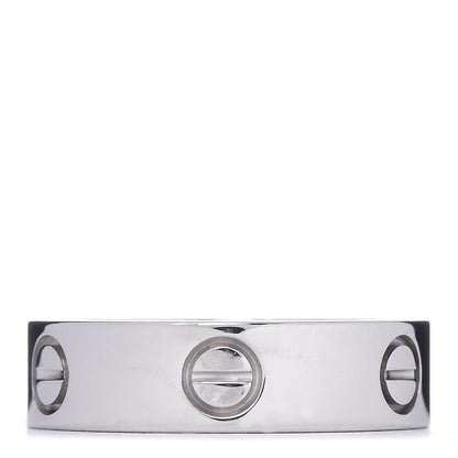 Cartier 18K White Gold 5.5mm LOVE Ring 56 7.75 3 of 5