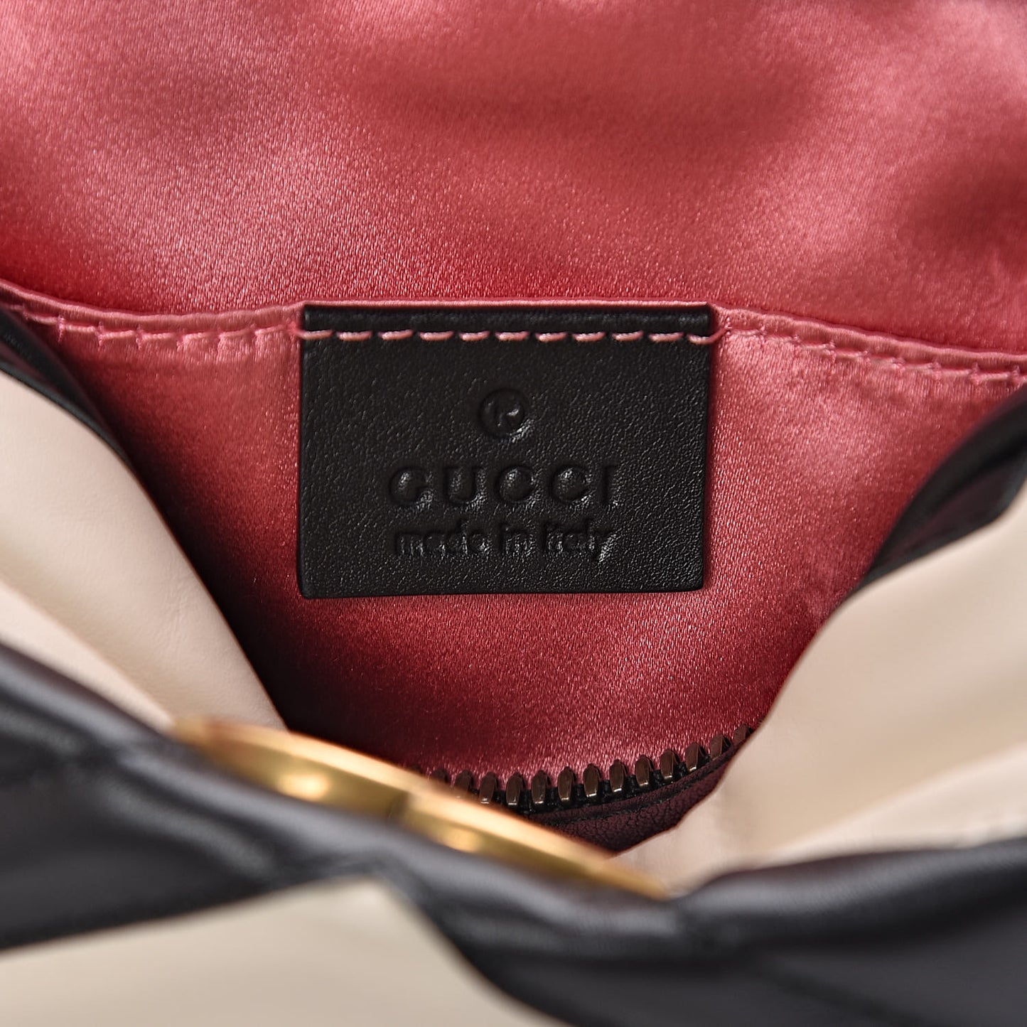 Calfskin Matelasse GG Marmont Belt Bag 85 34 Black White