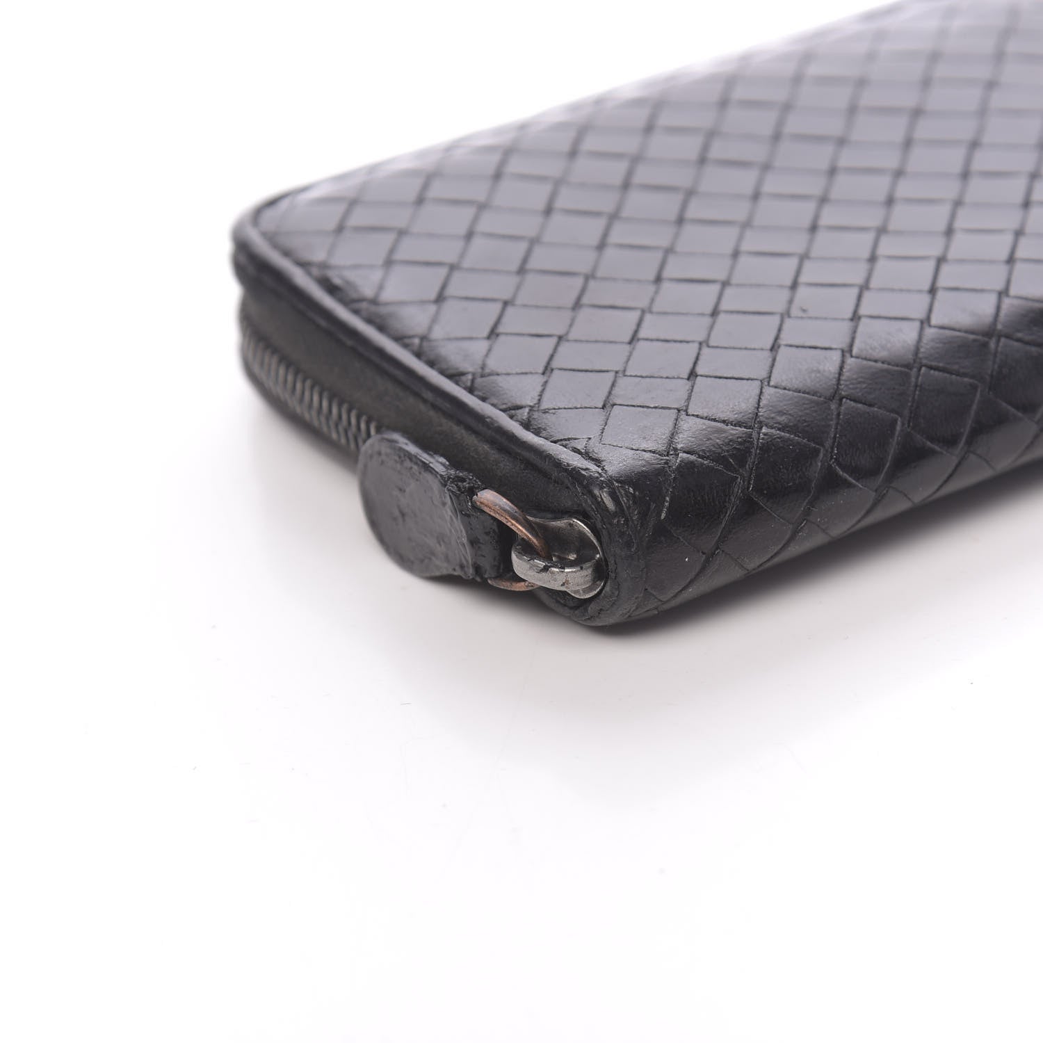 Bottega Veneta Nappa Intrecciato Zip Around Wallet Black 7 of 14