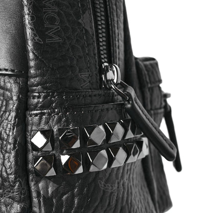 MCM Visetos Side Stud X-Mini Stark Bebe Boo Backpack Black 14 of 14
