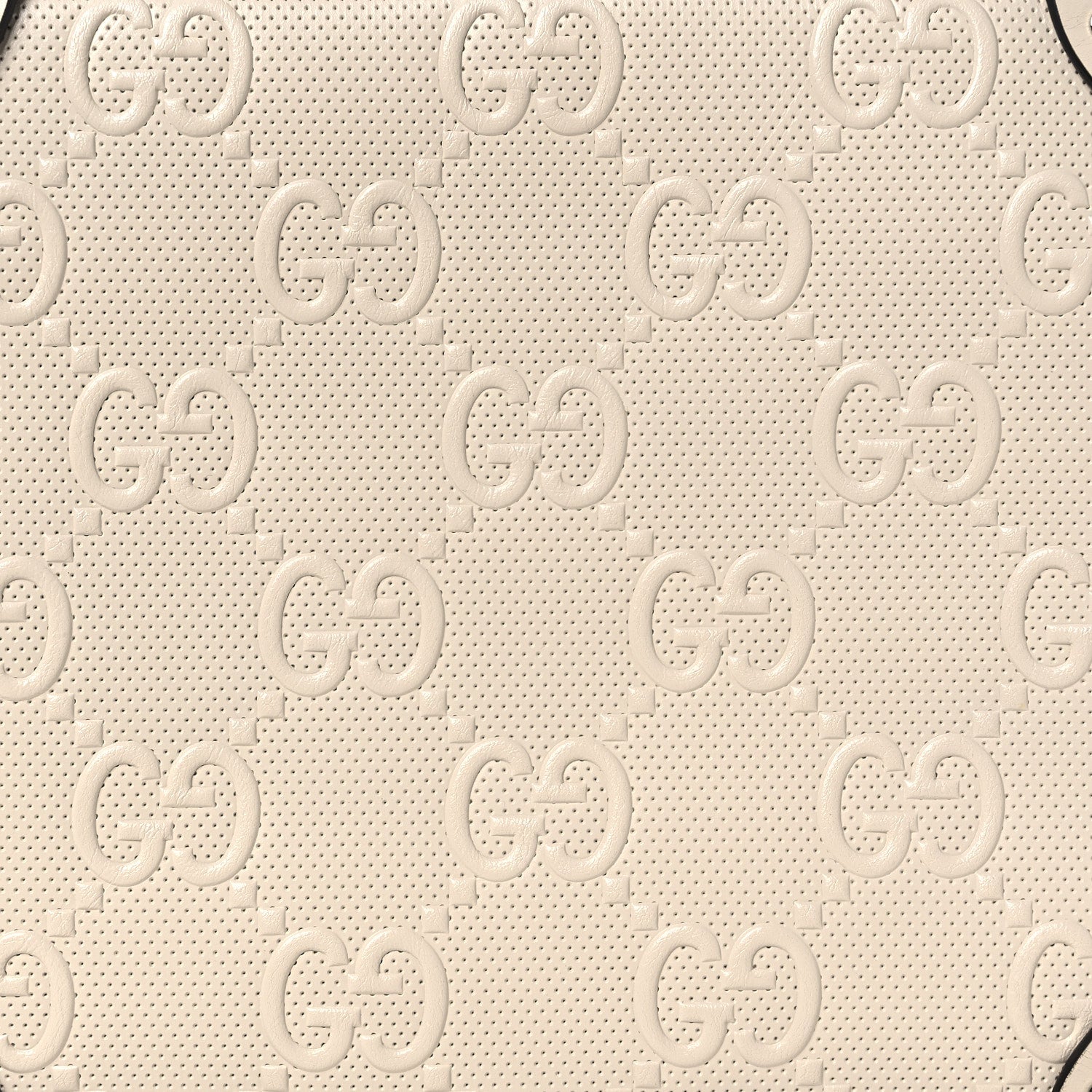 Gucci Calfskin GG Tennis Embossed Square Messenger Bag Mystic White 8 of 10