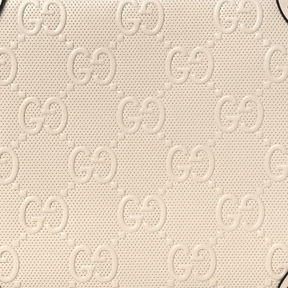 Gucci Calfskin GG Tennis Embossed Square Messenger Bag Mystic White 8 of 10