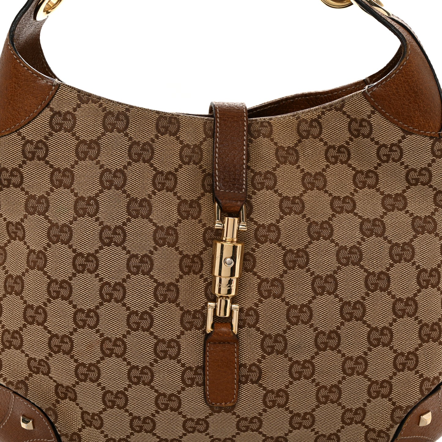 Monogram Piston Lock Jackie O Hobo Dark Brown