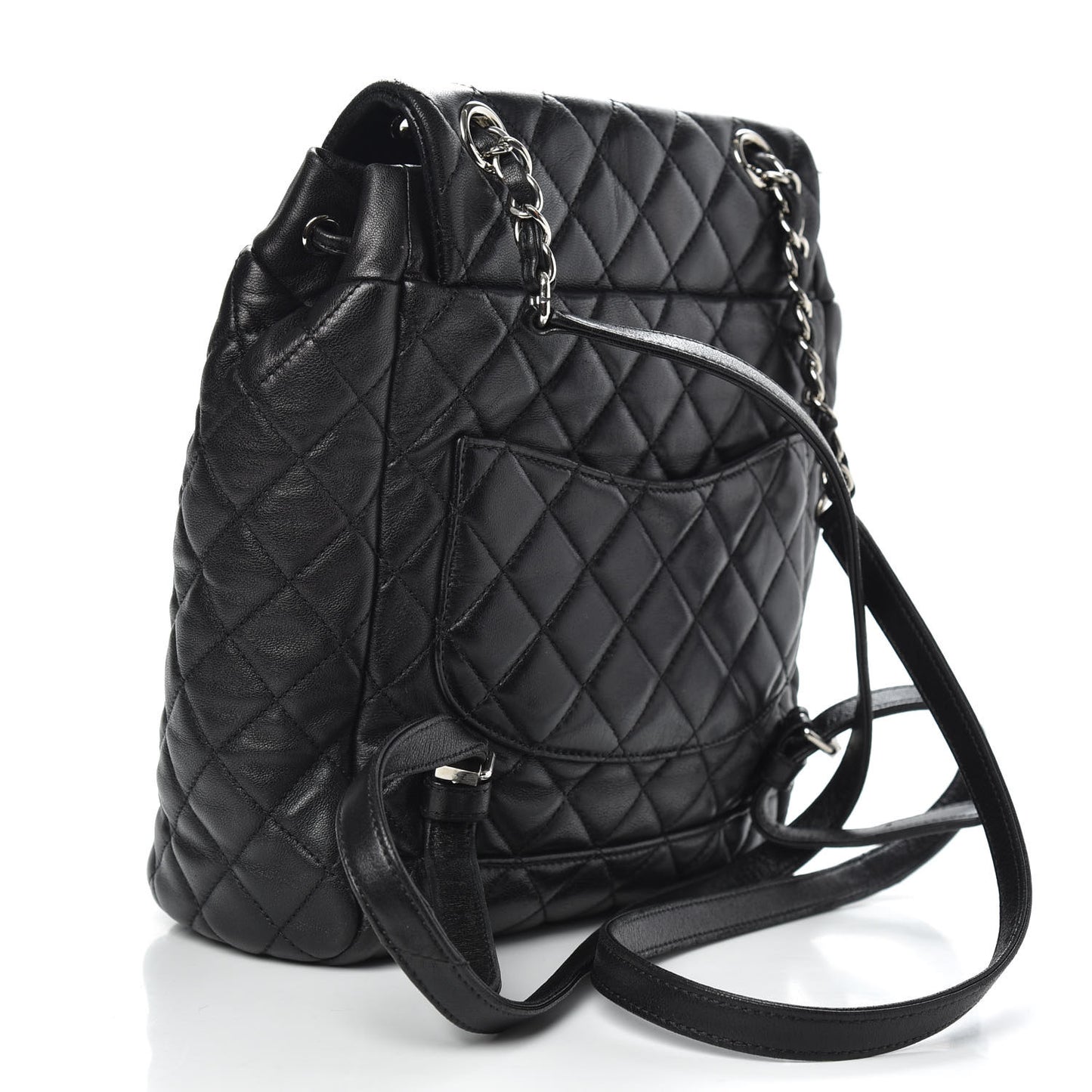 Calfskin Quilted Small Urban Spirit Backpack Black