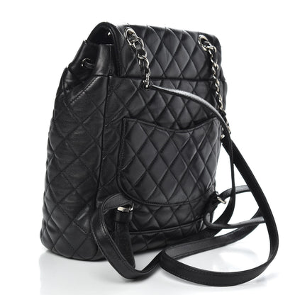 Chanel Calfskin Quilted Small Urban Spirit Backpack Black 3 of 12