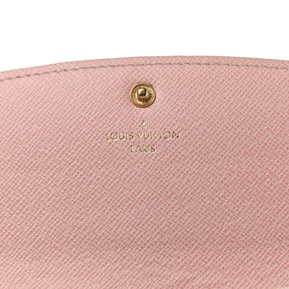 Louis Vuitton Damier Azur Emilie Wallet Rose Ballerine 6 of 10