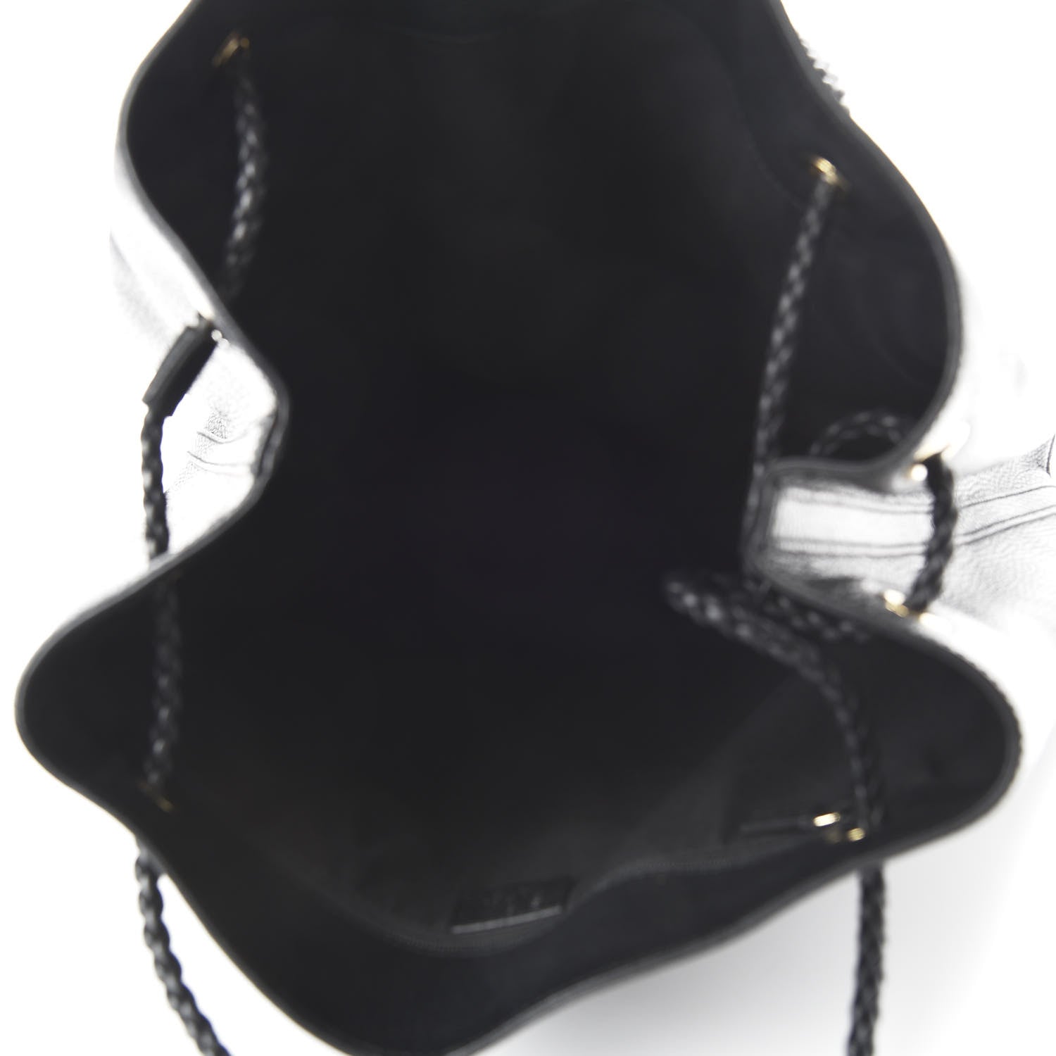 Gucci Calfskin Large Gifford Braided Handle Tote Black 5 of 10