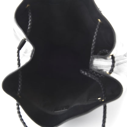 Gucci Calfskin Large Gifford Braided Handle Tote Black 5 of 10