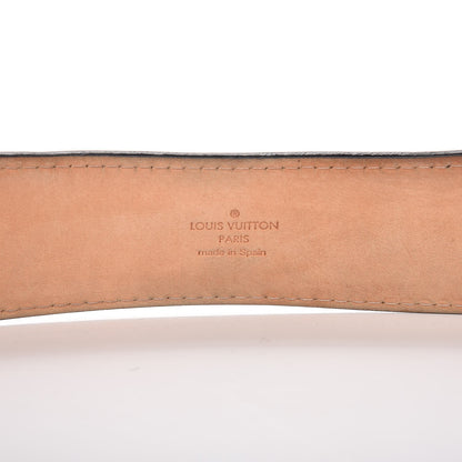 Louis Vuitton Calfskin Jeans Belt 100 40 Black 6 of 11
