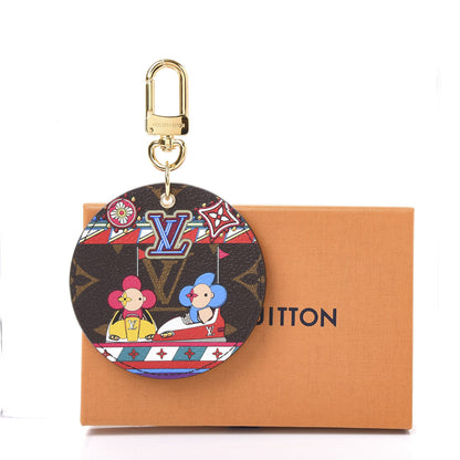 Louis Vuitton Monogram 2020 Christmas Animation Bumper Cars Bag Charm Key Ring Coquelicot 4 of 4