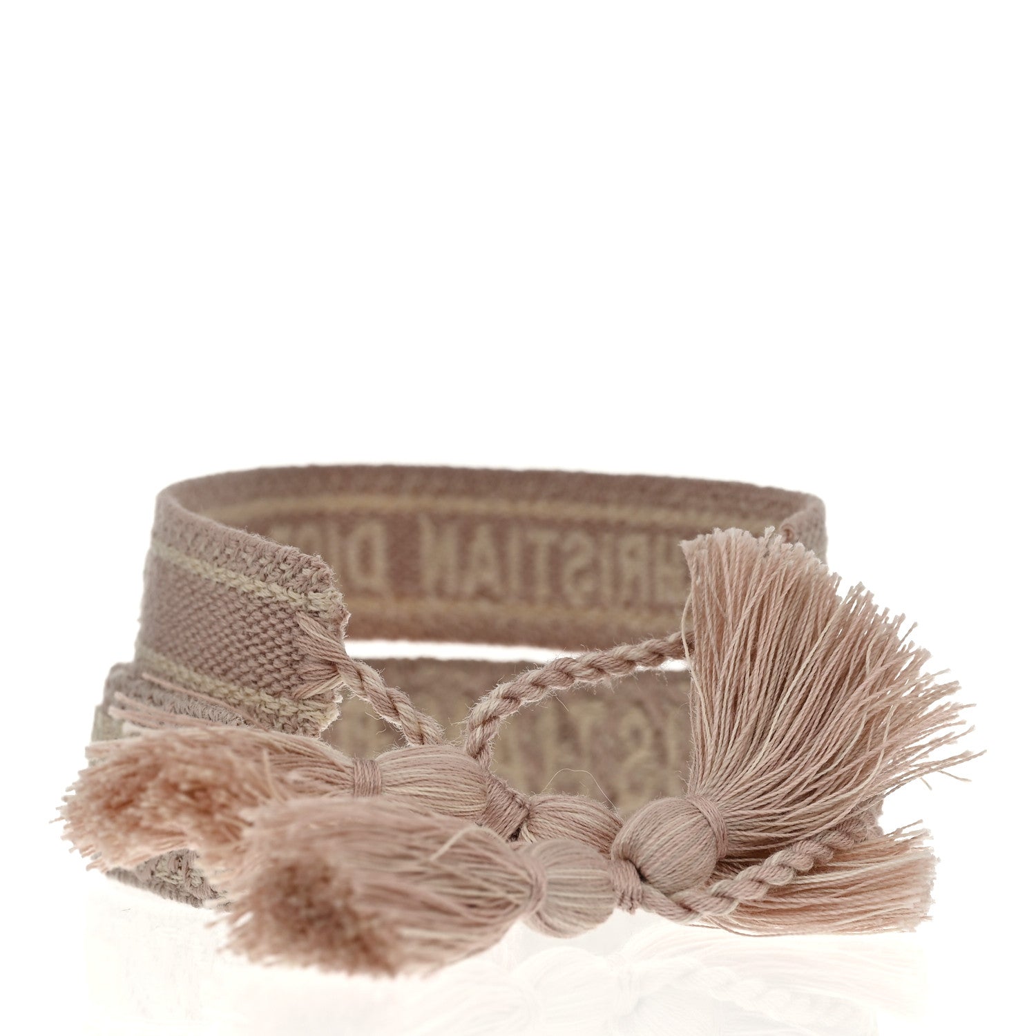 Christian Dior Woven Cotton J'Adior Friendship Bracelet Set Pink Christian Dior Woven Cotton J'Adior Friendship Bracelet Set Pink
