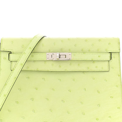 Hermes Ostrich Kelly Danse II Belt Bag Jaune Bourgeon 7 of 10