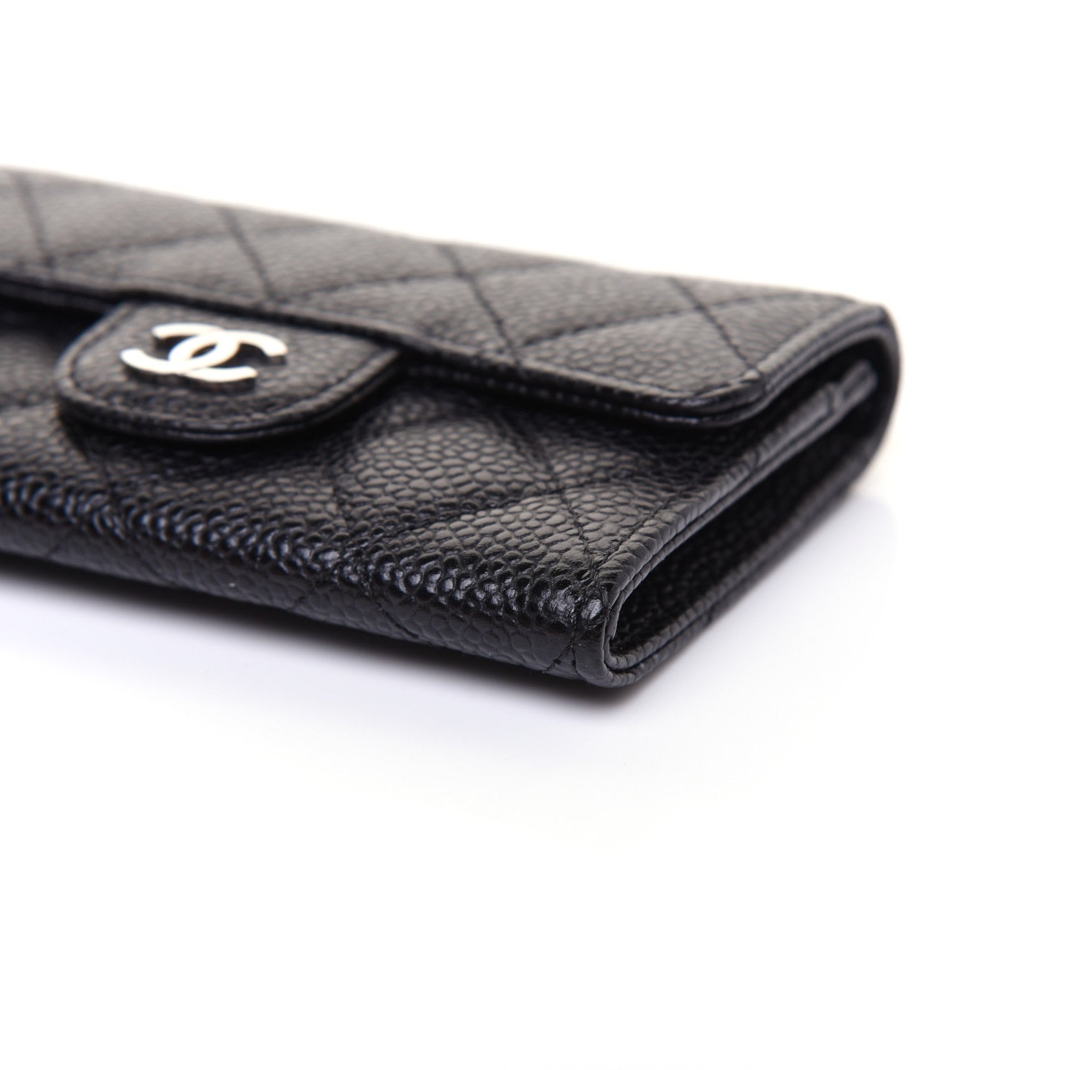 Chanel Caviar Quilted Flap Card Holder Black 7 of 11