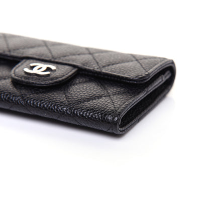 Chanel Caviar Quilted Flap Card Holder Black 7 of 11
