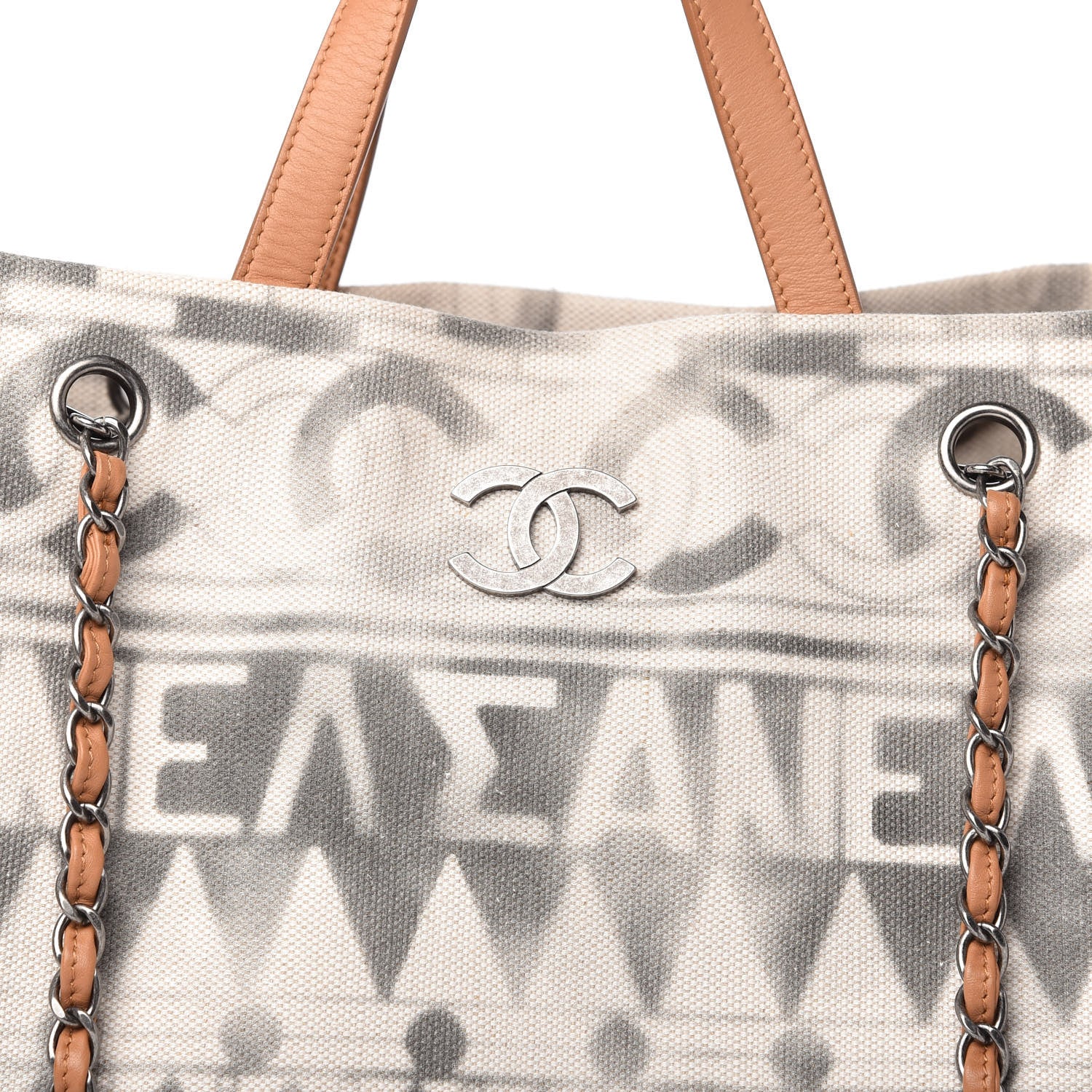 Chanel Canvas Large Iliad Shopping Tote Beige 11 of 11