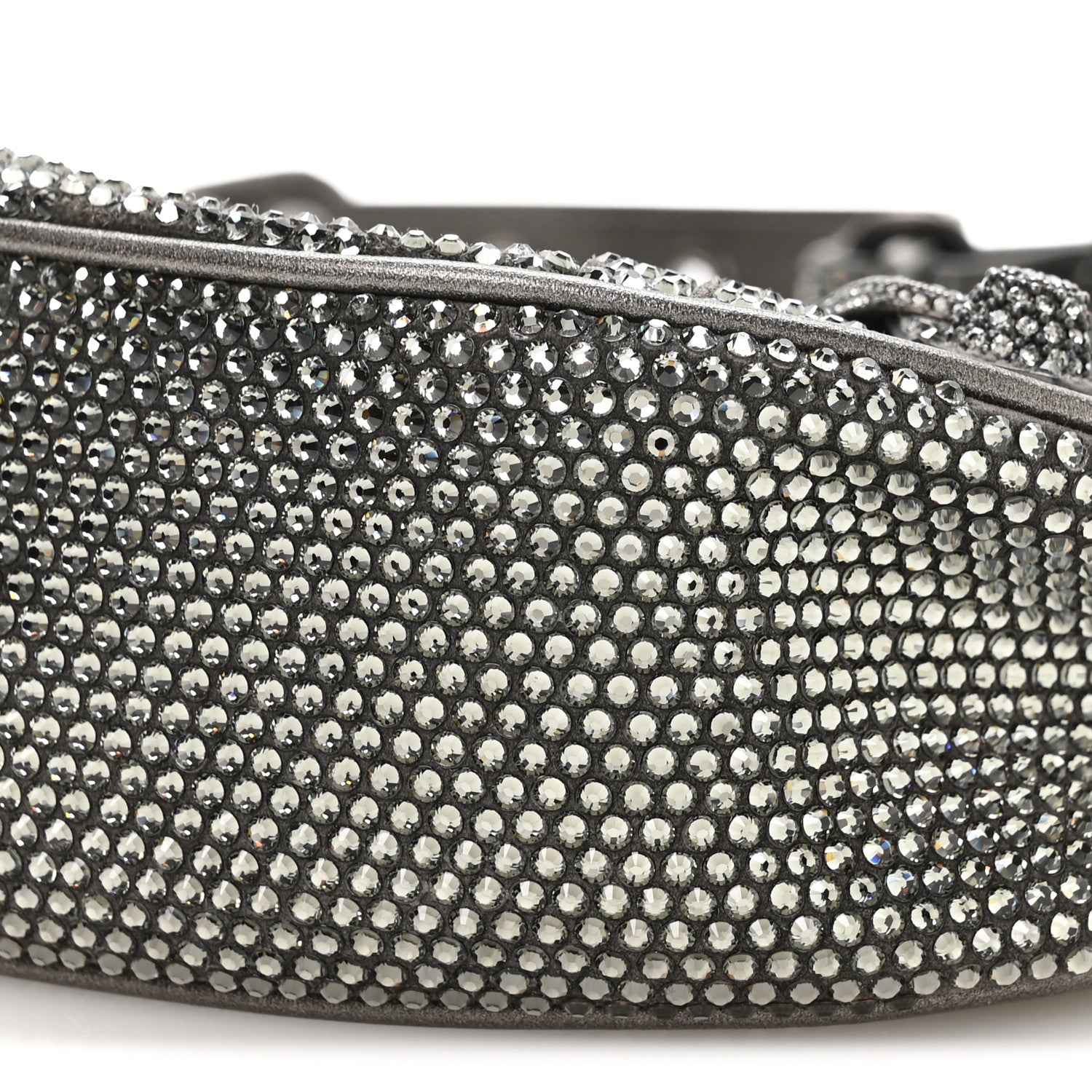 Balenciaga Rhinestone Encrusted Le Cagole Shoulder Bag XS Silver 11 of 11