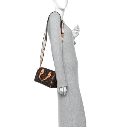 Louis Vuitton Monogram Speedy Bandouliere 20 Black 2 of 10