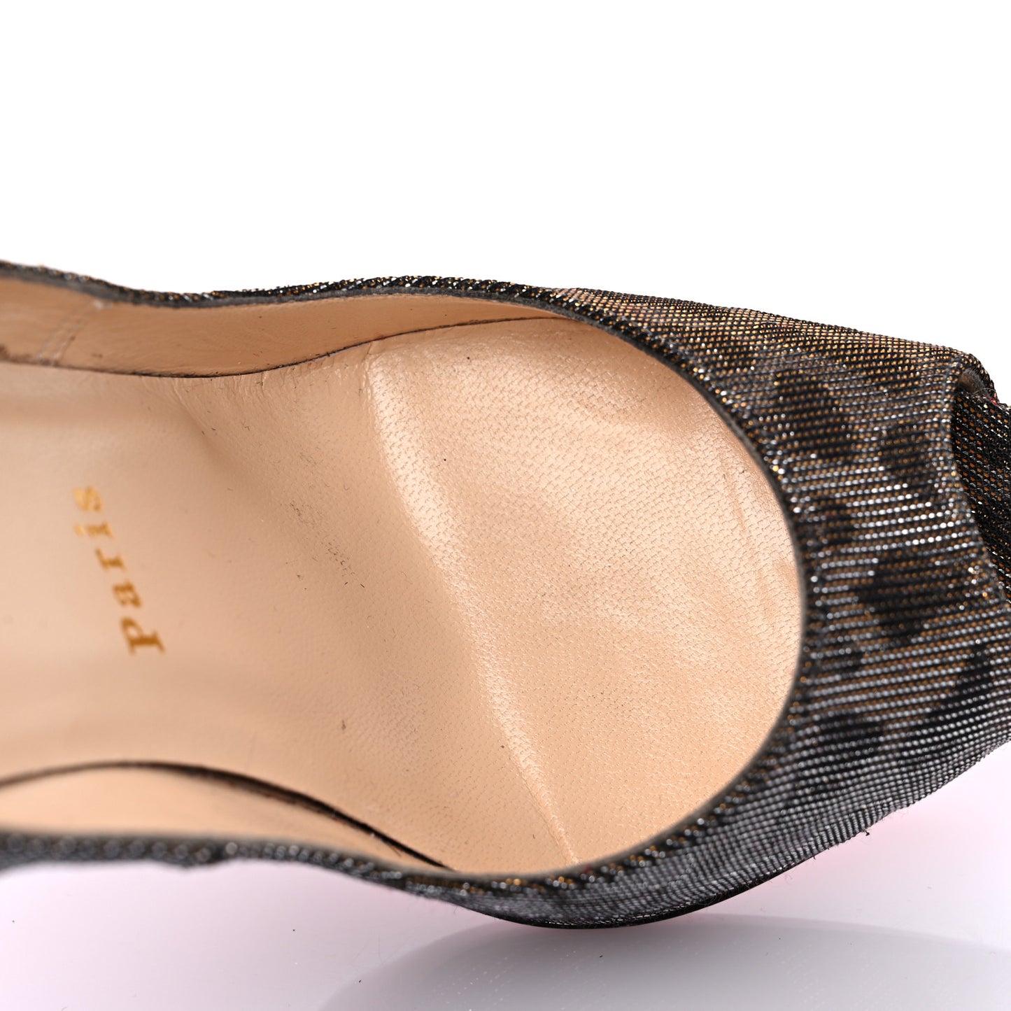 Lame Leopard Very Prive 120 Pumps 38 Gold Silver
